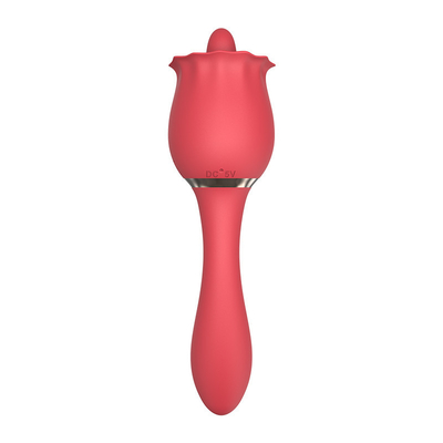 3 In 1 Rose Licking Dildo Vibrator Stimualtor G Spot Massage Sex Toy For Women