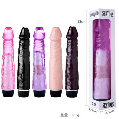 TPE ABS 21.5*3.8CM Artificial Dildo Sex Toy Vagina Massager