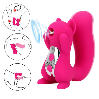 10 Frequency Nipple And Clit Suckers Squirrel Dildo Vibrators