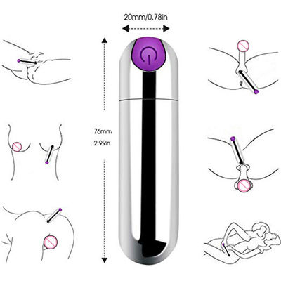 Low noise Slim 10 Speed Mini Bullet Vibrator G spot Massager