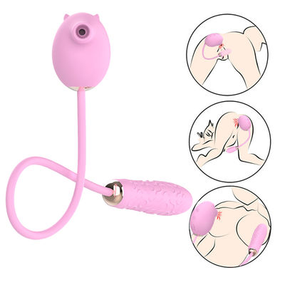 Nipple Sucking Pulse Vibrating Egg Female G spot Vagina Stimulator Pussy Sex Toys