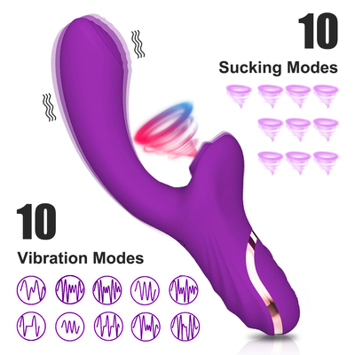 20 Modes Clitoral Sucking Vibrator 3D Female Vacuum Dual Stimulator 50dB