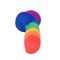 Rainbow 400g L20cm Suction Cup Dildo Faked Penis Sex Toy