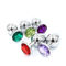 Removable 3 Size Stainless Steel Butt Plug Crystal Anal Plug 3Pcs/Set
