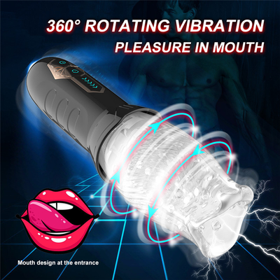 ABS 360 Rotation Mens Sex Toys Male Masturbator Cup Automatic Oral Sex Trainer Vagina