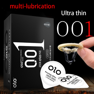 Transparent 0.01 Ultra Thin Condoms Ice Hot Feeling Latex Condom