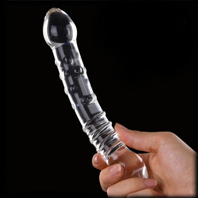 200*35MM Unisex Double Ended Glass Dildo Anal Sex Toys For Adult