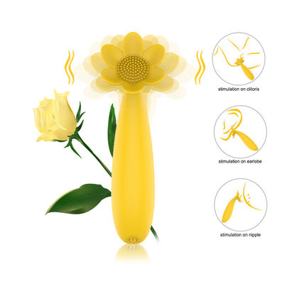19speeds Rose Flower G Spot Vibrator Honey Sex Toys Nipple Massager