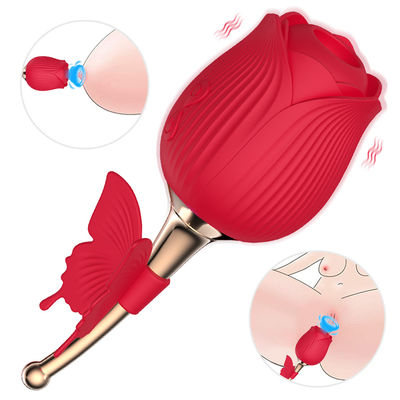 Masturbator Butterfly Clit Sucker Clitoral Stimulator Rose Vibrator Sex Toys