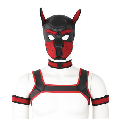 ROHS Sex Fetish Bondage Puppy Play Dog Hood Mask Neck Collar