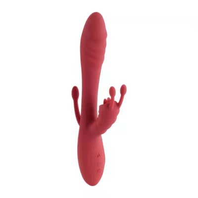 3 In 1 Dildo Rabbit Vibrator Vibrator Heating G Spot Clitoris Stimulator