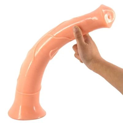 Health PVC 16.5inch Super Big Realistic Horse Dildo Sex Toy CE certified