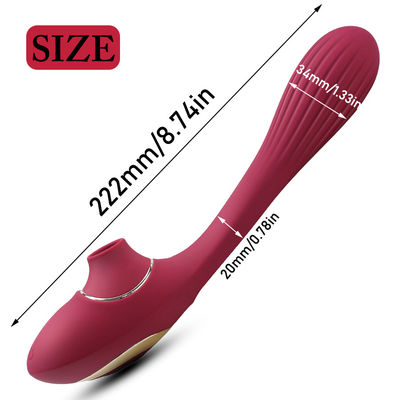 Safety Silicone 2 Motors Female Clit Stimulator Electric Sucking Massager