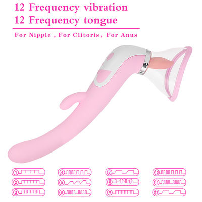 Heating Nipple Clitoral Suction Device Silent Clit Stimulator 12 Modes