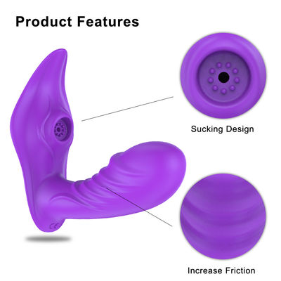 10 frequency Purple Remote Control Sucking Vibrator Women Sex Toys