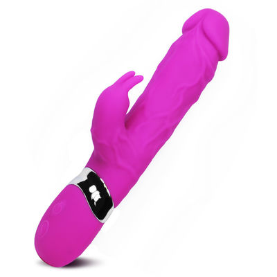 USB Rechargeable 244g Real Dildo Adult Sex Vibrators For Vagina Clitoris Stimulator