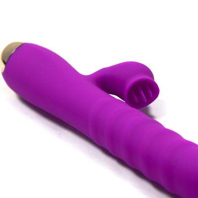 CE certified Telescopic Dildo Tongue Licking Adult Sex Vibrators 242g