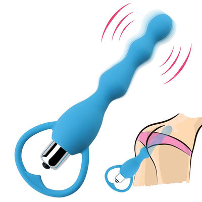 Mute design Waterproof  Women Anal Beads Vibrators Gay Prostate Massage Butt Plugs