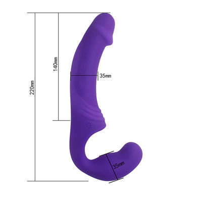 Wireless Remote Control 22*3.7cm Dual Ended Dildo LGBT Sex Toys