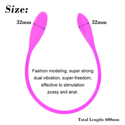 USB Rechargeable 7 Speeds Double Dildo Anal Vibrators LGBT Sex Toys