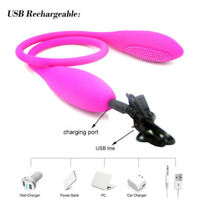 USB Rechargeable 7 Speeds Double Dildo Anal Vibrators LGBT Sex Toys