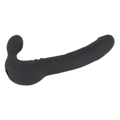 24.5*3.6CM Silicone dual ended dildo Vibrating Strapless Strap On Dong