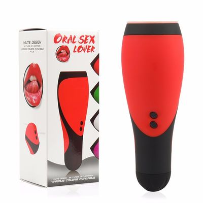 Silicone Blowjob 30 Speeds Electric Male Masturbator Cup Oral Sex Toys