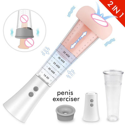 Waterproof IPX7 Suction Masturbation Cup For Men 10 Speed Vibration