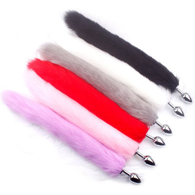 Adult Long Imitation Faux Fur Fox Tail Anal Sex Toys unique  design