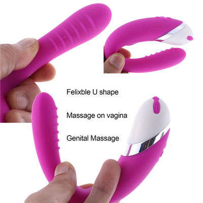 USB  Rechargeable 12 Speeds U Shape Vibrating Massager Womens Sex Toys