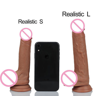 21*4CM Strapon Medical Grade Silicone Realistic Dildo Sex Toy With Suction Cup