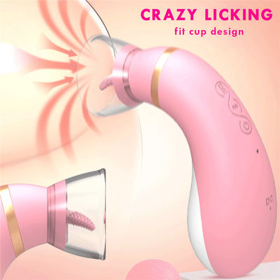 Washable Sucking Adult Sex Vibrators Tongue Licking Sex Toys For Couple