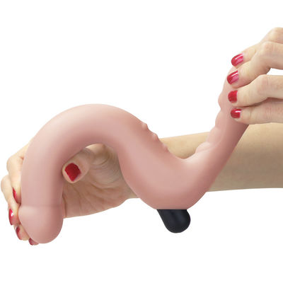 Real Skin Strap On Dong Wireless Remote Control Lovetoy Penis Dildo Vibrator