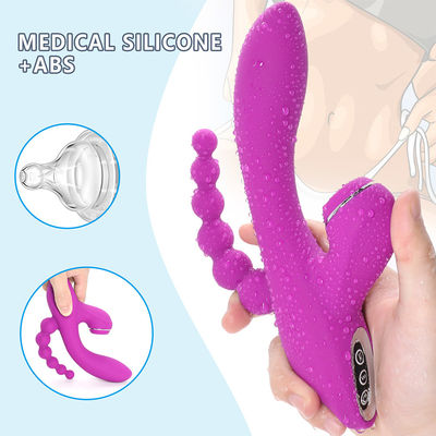 USB Charging 7 Mode Honey Sex Toys Oral Suction Erotic 3 IN 1 Sucking Vibrator