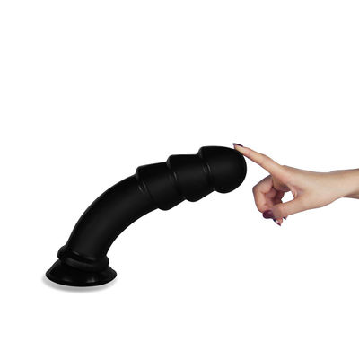 PVC Black Dick Anal Sex Toys Anal Ripples 11.25 Inches Super Big Dildo