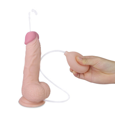 7 Inches Realistic Penis Dildo Squirting Ejaculating Cock With Suction Cup