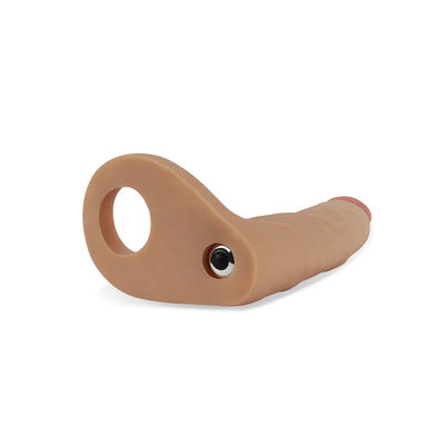 Strapon Dildo Penis TPE Mens Sex Toys Ring Vibrator TPE Ultra Soft