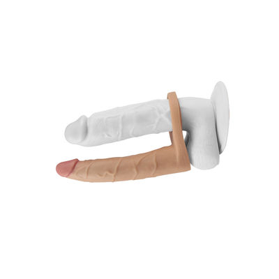 Strapon Dildo Penis TPE Mens Sex Toys Ring Vibrator TPE Ultra Soft