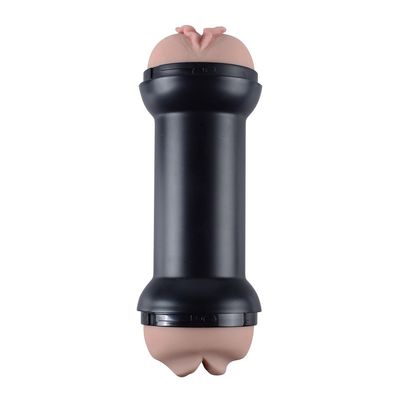 Dual Hole Realistic Artificial TPE Pocket Pussy Sex Toy Male Masturbator