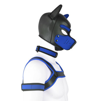 ROHS Sex Fetish Bondage Puppy Play Dog Hood Mask Neck Collar