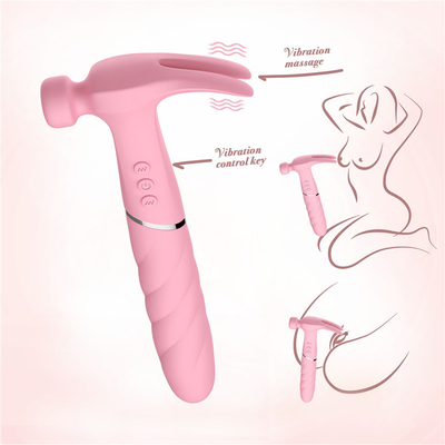 Female Silicone Hammer sex vibrator IPX7 Double Head Jump Egg Masturbator