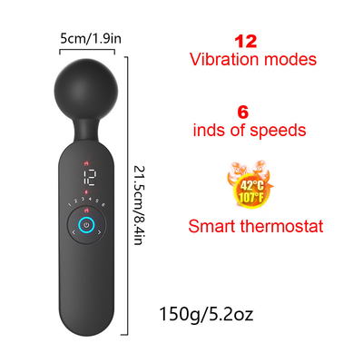 Women Clitoris LED AV Vibrator Silicone ABS Adults Masturbation Sex Toys